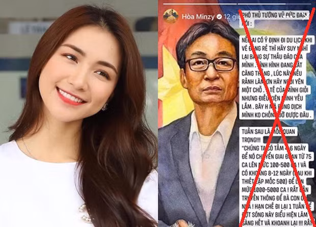 Dân mạng yêu cầu xử phạt Hòa Minzy vì chia sẻ thông tin giả mạo về dịch COVID-19 ảnh 1