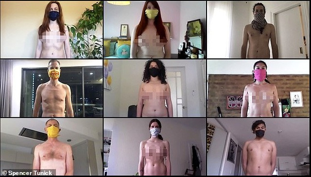 Dự án đeo khẩu trang chụp ảnh khỏa thân để nhớ về thời gian cách ly vì COVID-19 gây 'sốc' ảnh 1