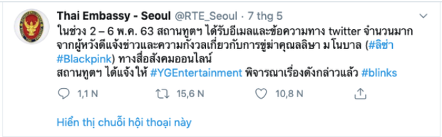 Lisa (Black Pink) bị dọa giết, Đại sứ quán Thái Lan tại Seoul nói gì? ảnh 1