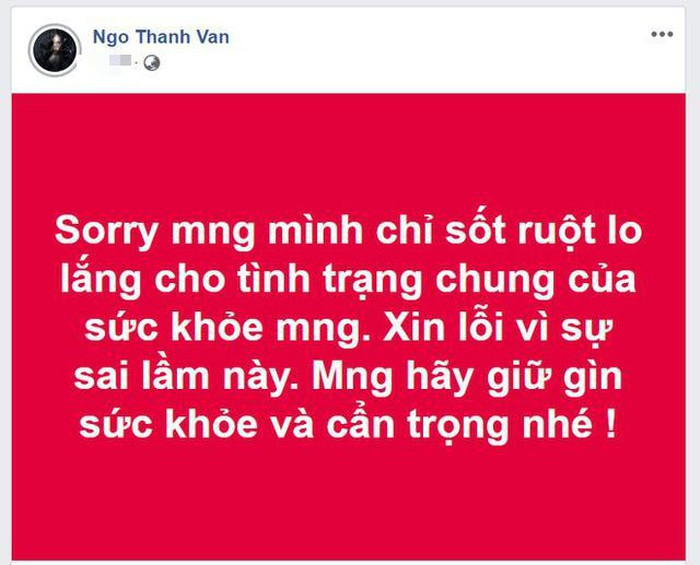 Vì sao Ngô Thanh Vân xin lỗi vì đăng tin về corona sai sự thật vẫn bị chỉ trích? ảnh 3
