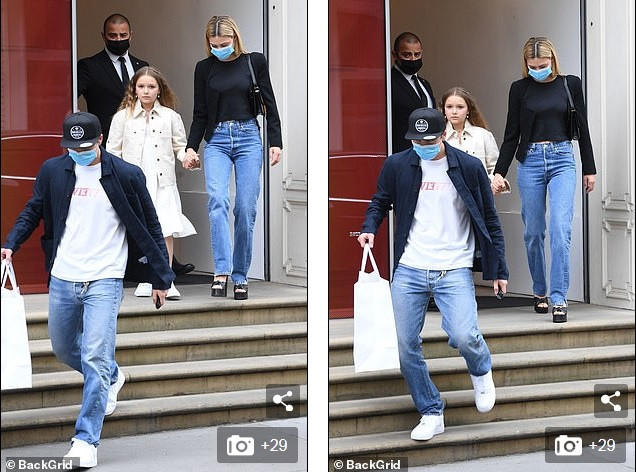 Cùng anh trai và chị dâu đi mua sắm, con gái 9 tuổi của Beckham bất ngờ bị ‘ném đá’ ảnh 3