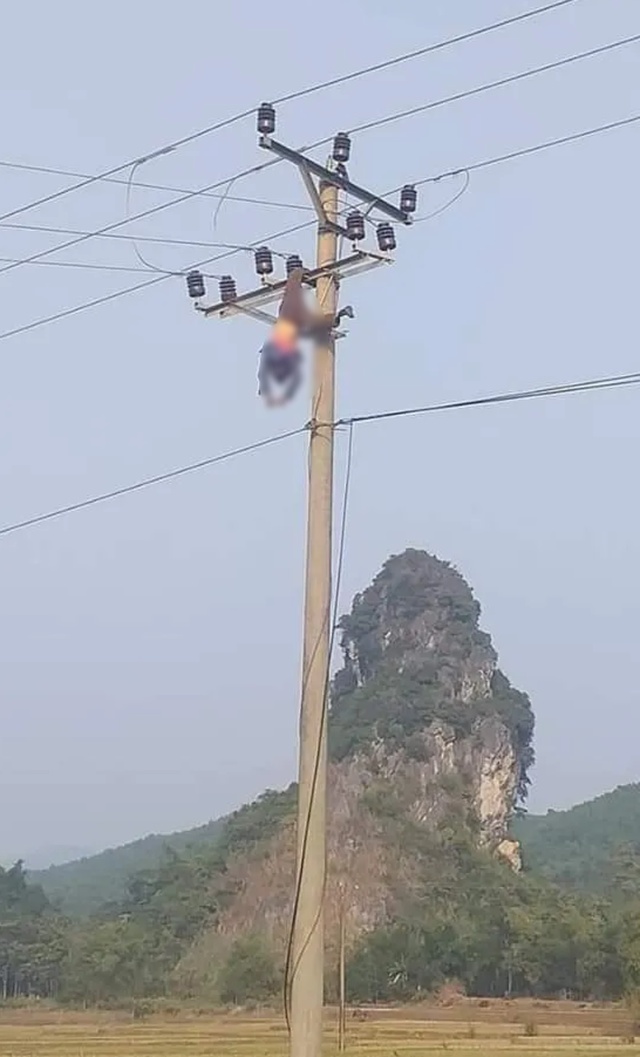 Trèo lên cột điện uống rượu, người đàn ông tử vong sau tiếng nổ lớn ảnh 1