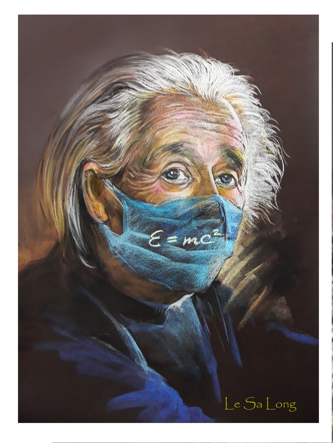 Vẽ tranh người nổi tiếng cùng khẩu trang 'thần thái' ảnh 12