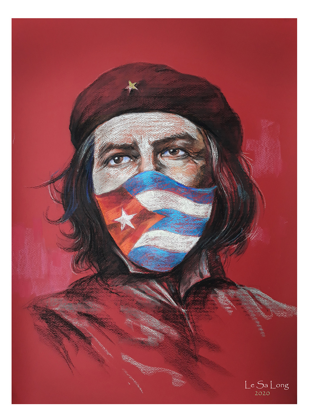 Vẽ tranh người nổi tiếng cùng khẩu trang 'thần thái' ảnh 8