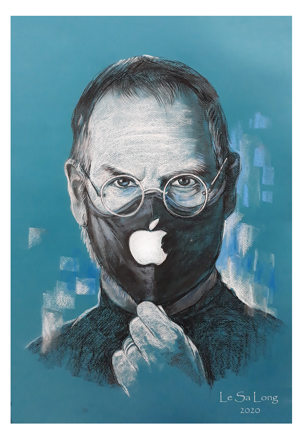 Vẽ tranh người nổi tiếng cùng khẩu trang 'thần thái' ảnh 9