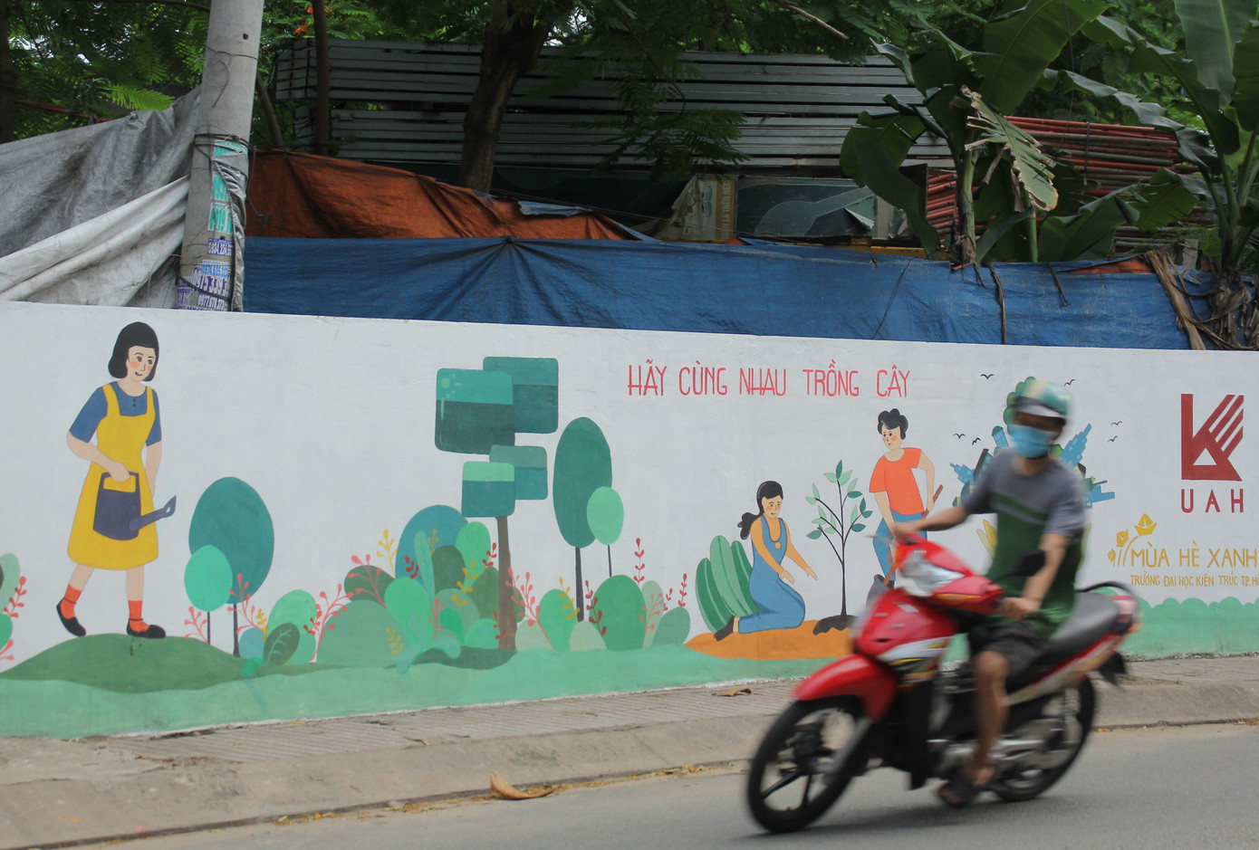 Cận cảnh những mảng tường ‘biết nói’ của chiến sỹ tình nguyện hè ảnh 6