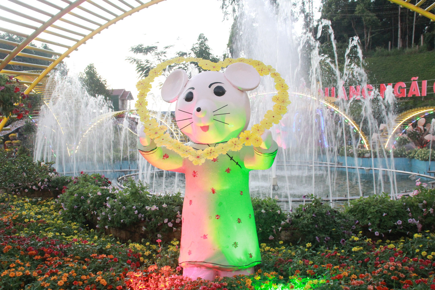 Người dân Quảng Ngãi rộn ràng 'check-in' với gia đình chuột ở công viên Ba Tơ ảnh 22