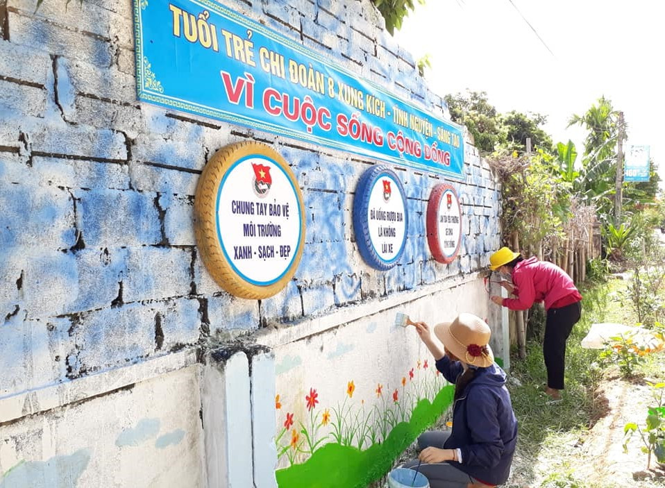 Cận cảnh những mảng tường ‘biết nói’ của chiến sỹ tình nguyện hè ảnh 8