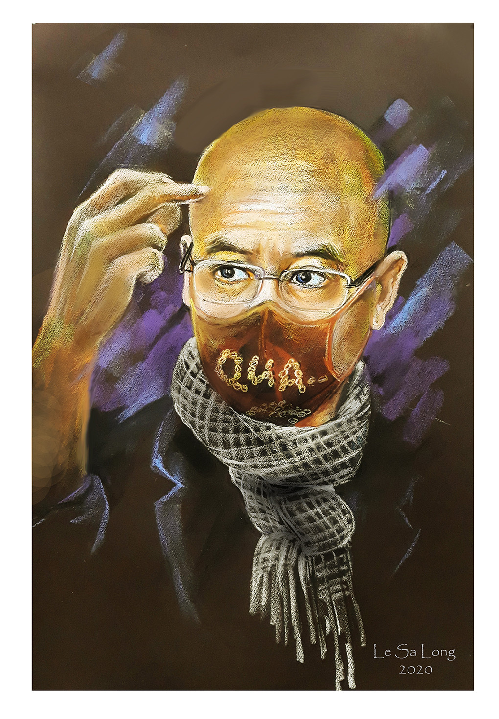 Vẽ tranh người nổi tiếng cùng khẩu trang 'thần thái' ảnh 4