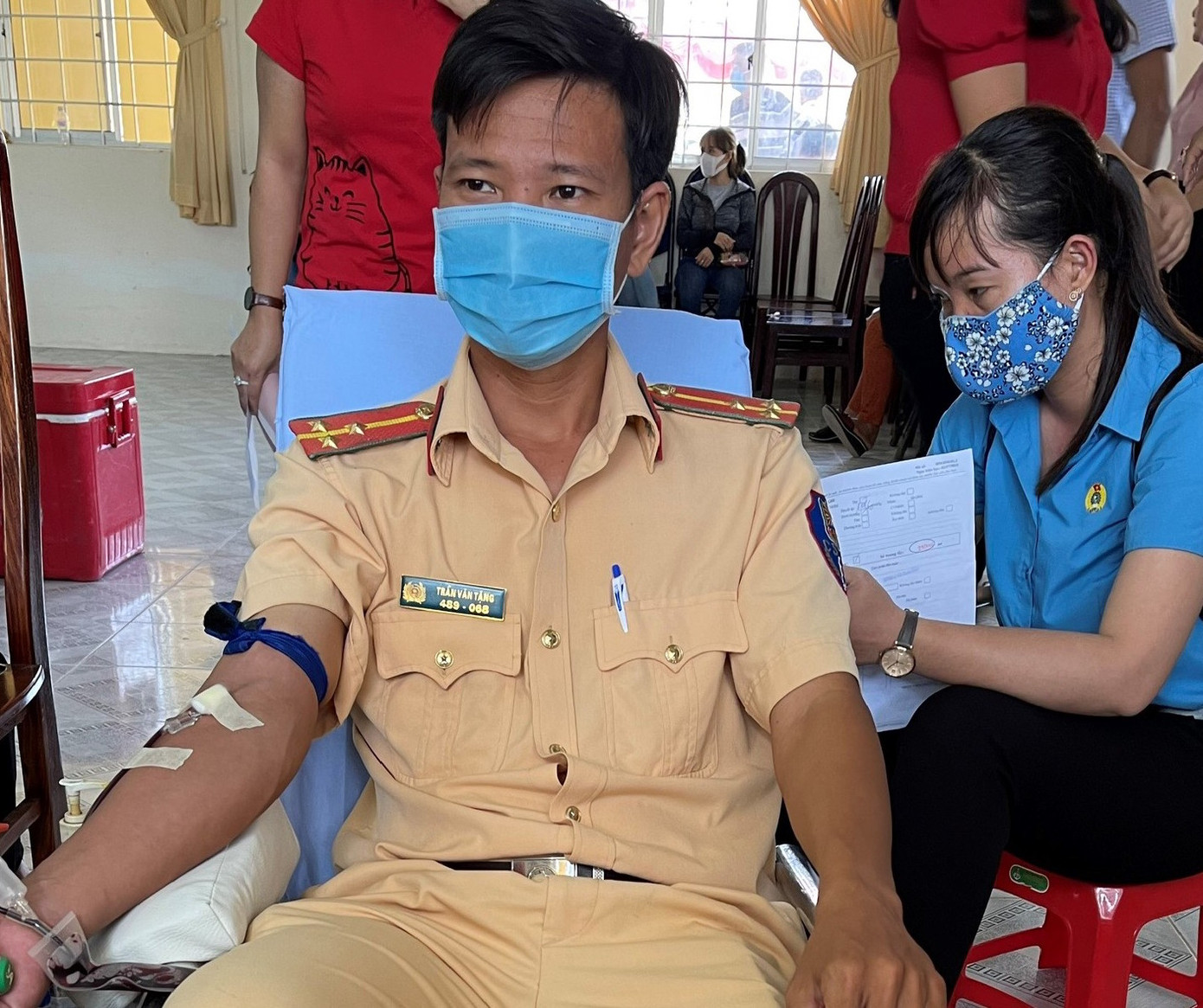 Ngày hội hiến máu tình nguyện ở huyện Cù Lao Dung ảnh 2