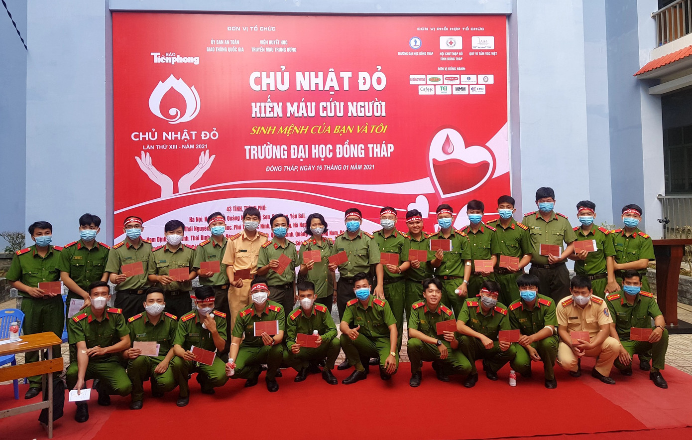 Thượng uý công an Đồng Tháp 9 lần tham gia hiến máu ảnh 3