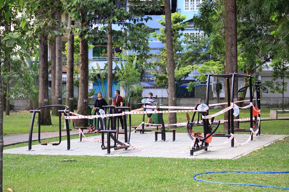 Công viên Sài Gòn đìu hiu giữa mùa dịch COVID-19 ảnh 6