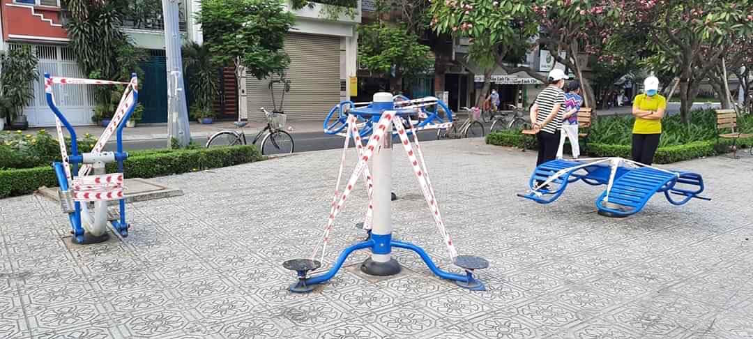 Công viên Sài Gòn đìu hiu giữa mùa dịch COVID-19 ảnh 3