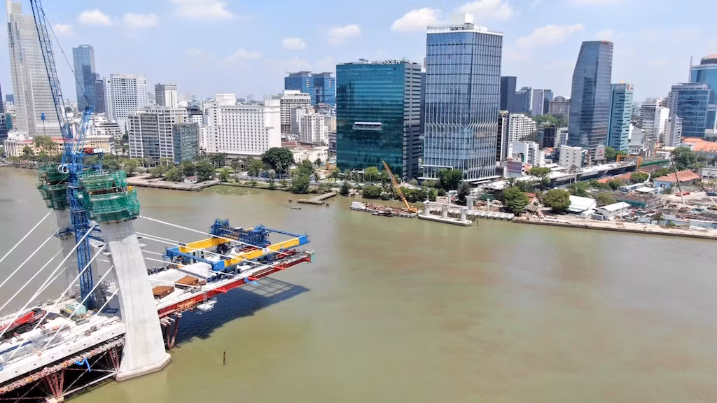 Cầu Thủ Thiêm 2 đang thi công tới đâu? ảnh 19