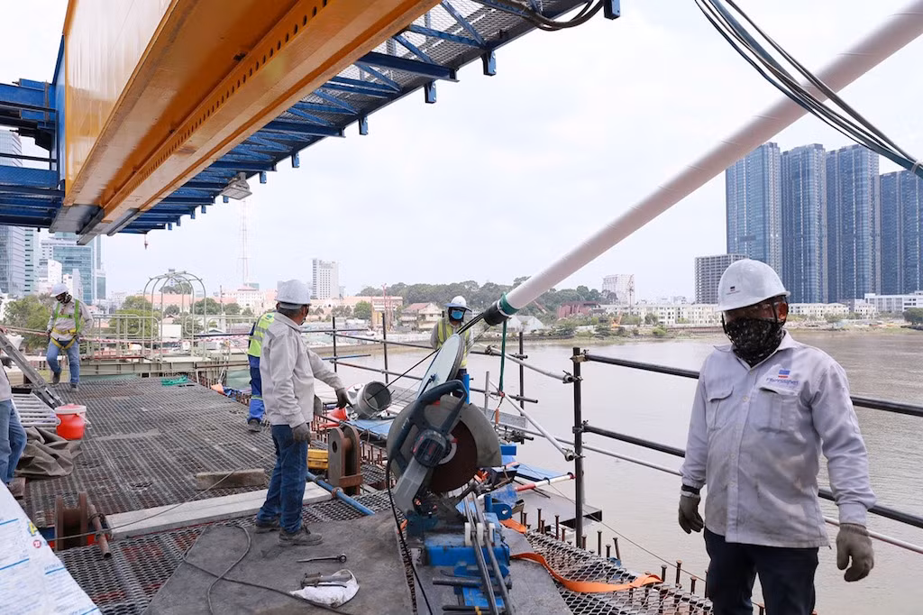 Cầu Thủ Thiêm 2 đang thi công tới đâu? ảnh 15