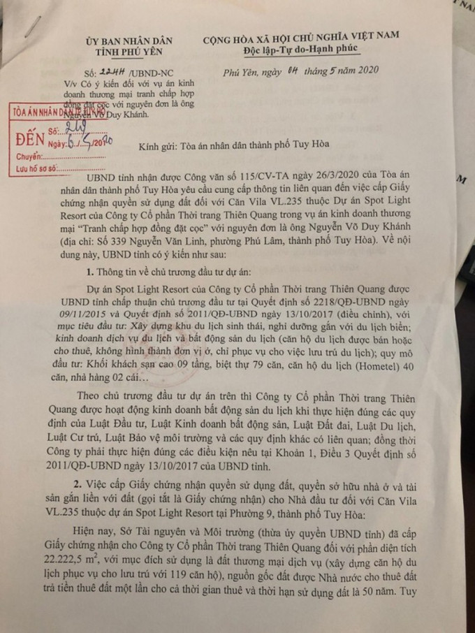 Công an thụ lý đơn tố giác lừa đảo tại dự án Rosa Alba Phú Yên ảnh 2
