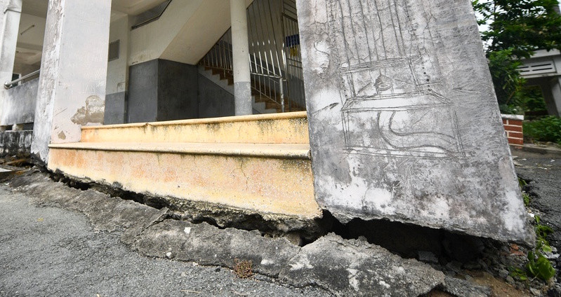 Chưa bàn giao, Bệnh viện Tâm thần TPHCM đã sụt lún như gặp động đất ảnh 14