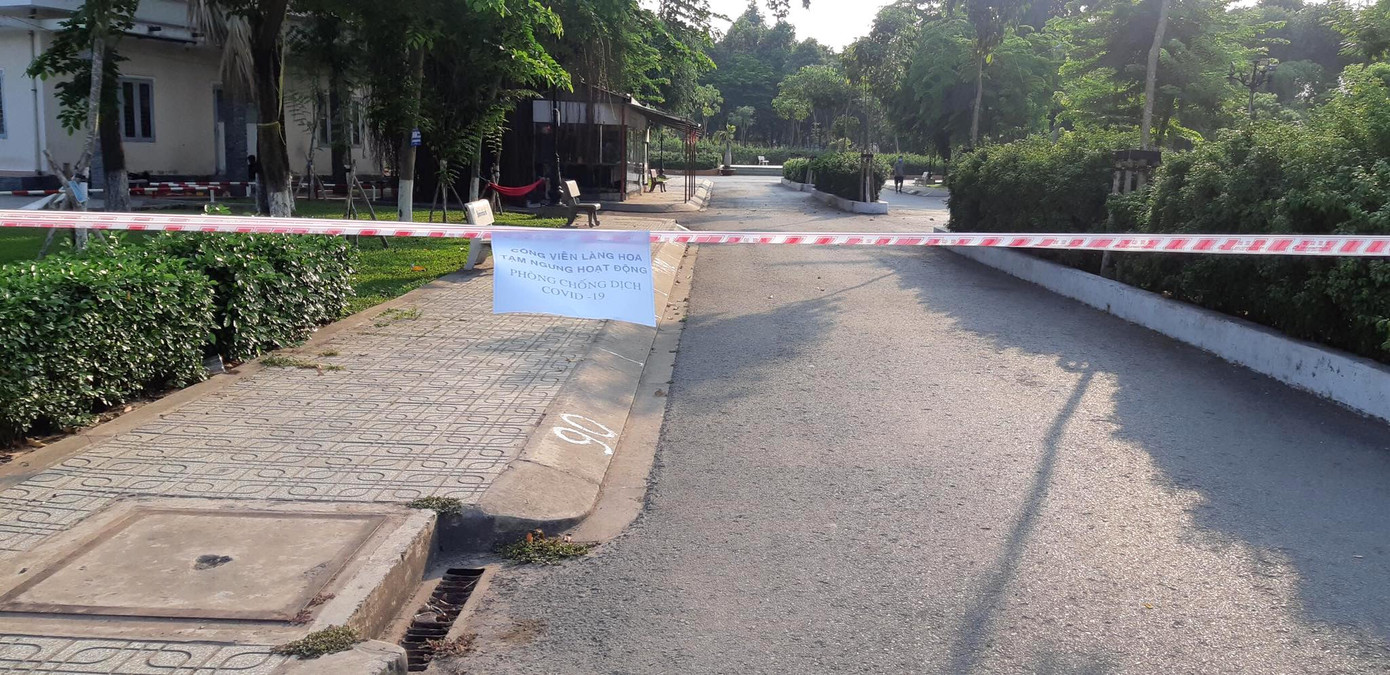 Công viên Sài Gòn đìu hiu giữa mùa dịch COVID-19 ảnh 1