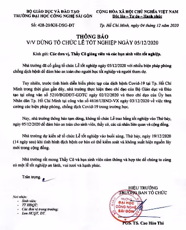 Vì dịch COVID-19, hàng ngàn sinh viên không thể nhận bằng tốt nghiệp ảnh 2