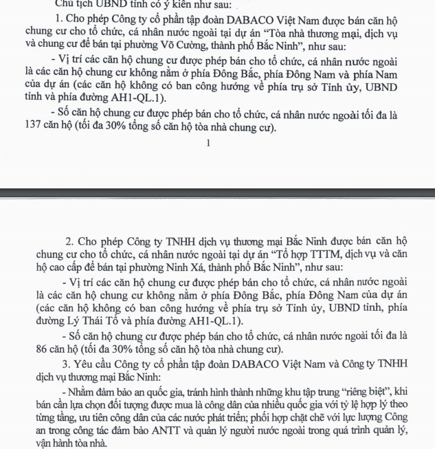 Cấm bán căn hộ cho người nước ngoài có ban công hướng trụ sở tỉnh uỷ ảnh 2