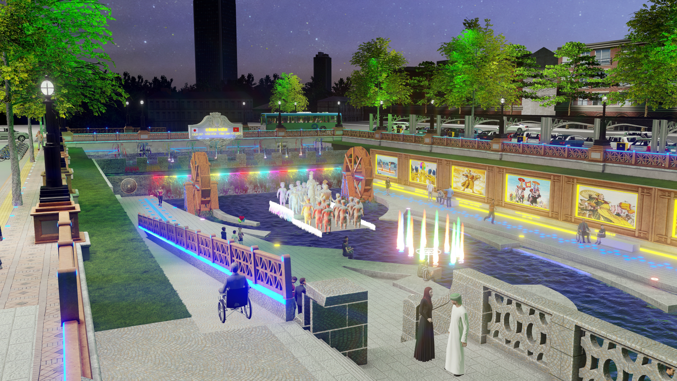 Mô hình cải tạo sông Tô Lịch thành công viên lịch sử - văn hóa - tâm linh có gì? ảnh 4