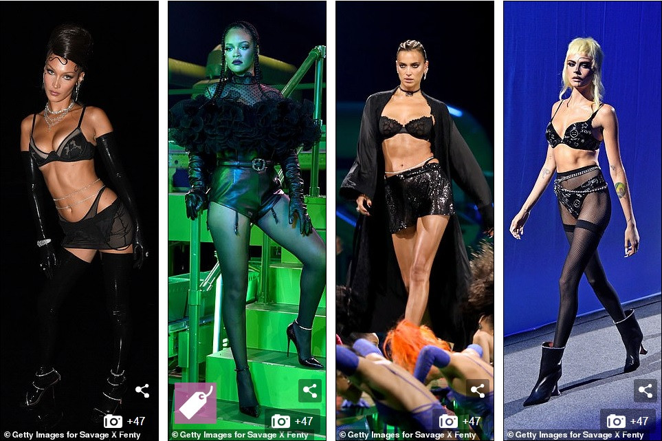 Bella Hadid, Irina Shayk và Cara Delevingne quy tụ trong đêm hội nội y của Rihanna ảnh 1