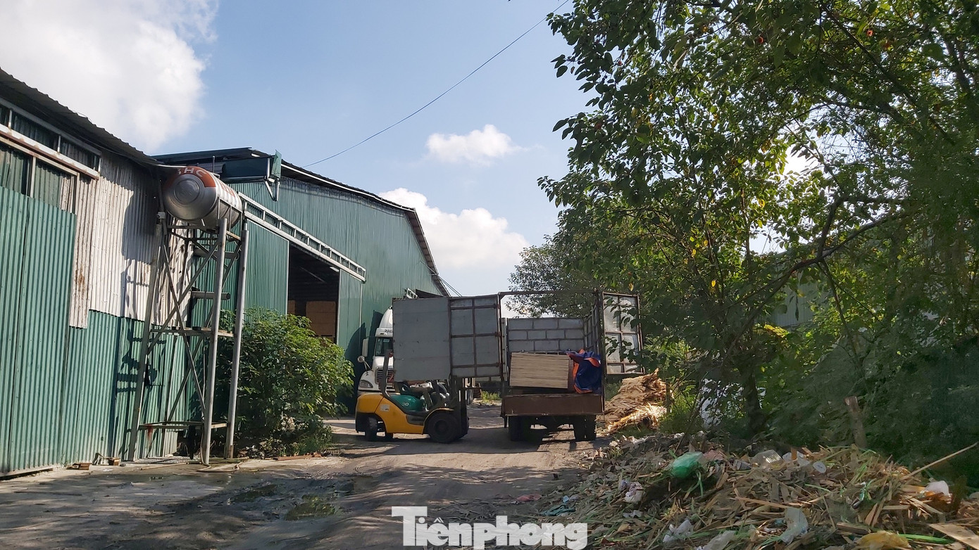 Cận cảnh nhà xưởng 'nhảy dù' dày đặc xuống đất ruộng ngoại thành Hà Nội ảnh 8