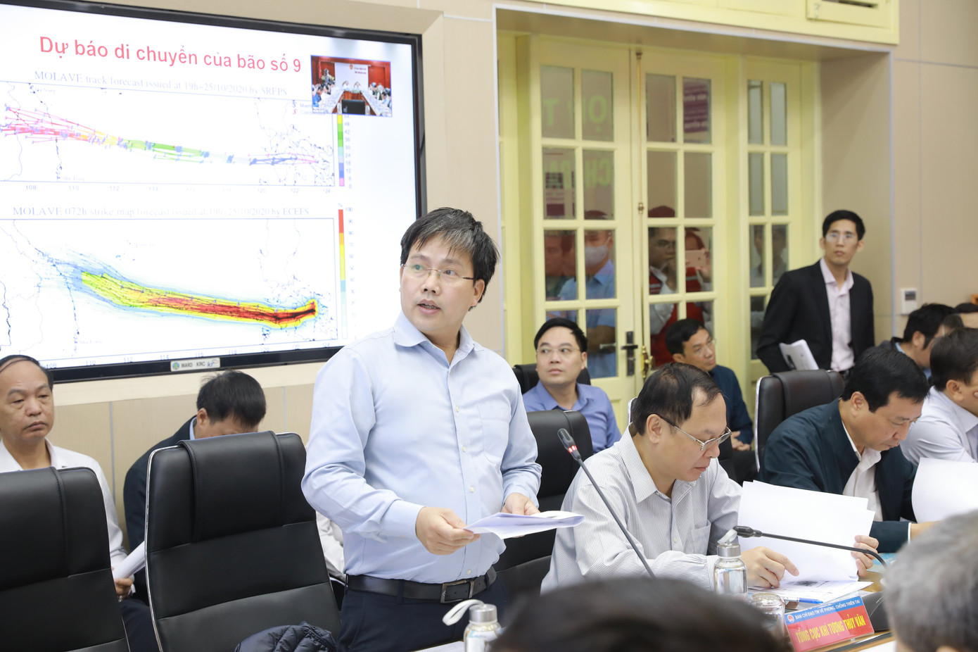 Ông Mai Văn Khiêm, Giám đốc Trung tâm Dự báo Khí tượng Thuỷ văn, nhận định cơn bão số 9 gây độ rủi ro thiên tai cấp 4, sau cấp thảm hoạ (cấp 5) Bão số 9 đặc biệt nguy hiểm, có thể gây mức độ rủi ro thiên tai gần cấp thảm họa ảnh 1