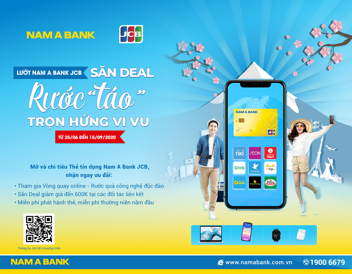 Rước ‘táo’ xịn cùng thẻ tín dụng Nam A Bank JCB ảnh 1