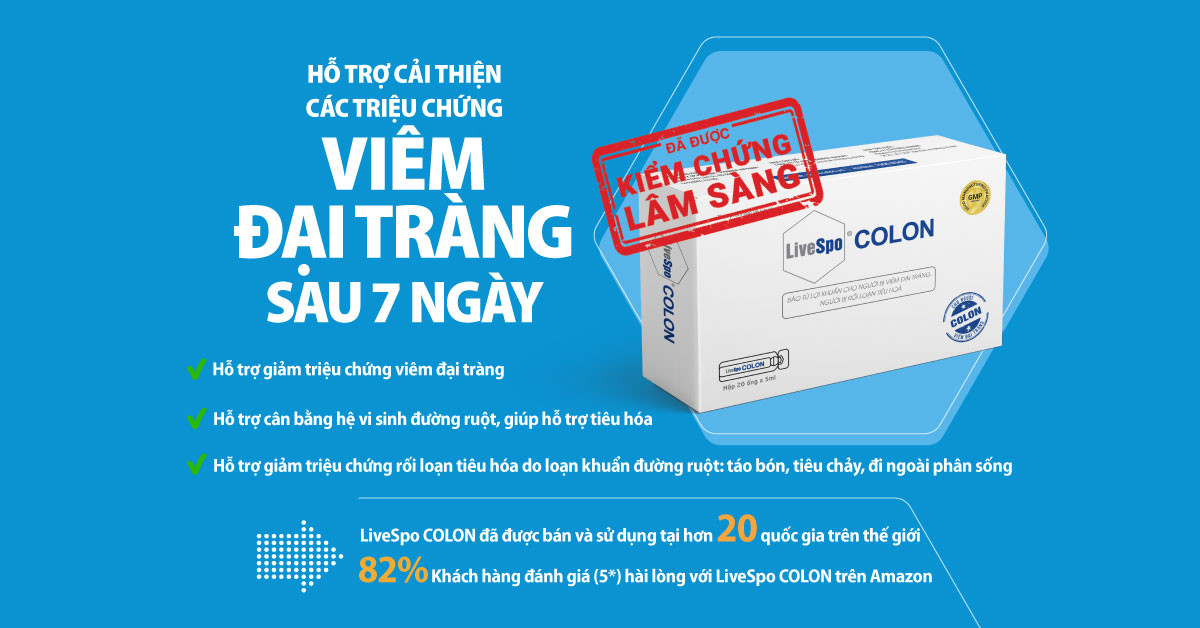 LiveSpo COLON - Men vi sinh hỗ trợ cải thiện triệu chứng viêm đại tràng sau 7 ngày ảnh 4