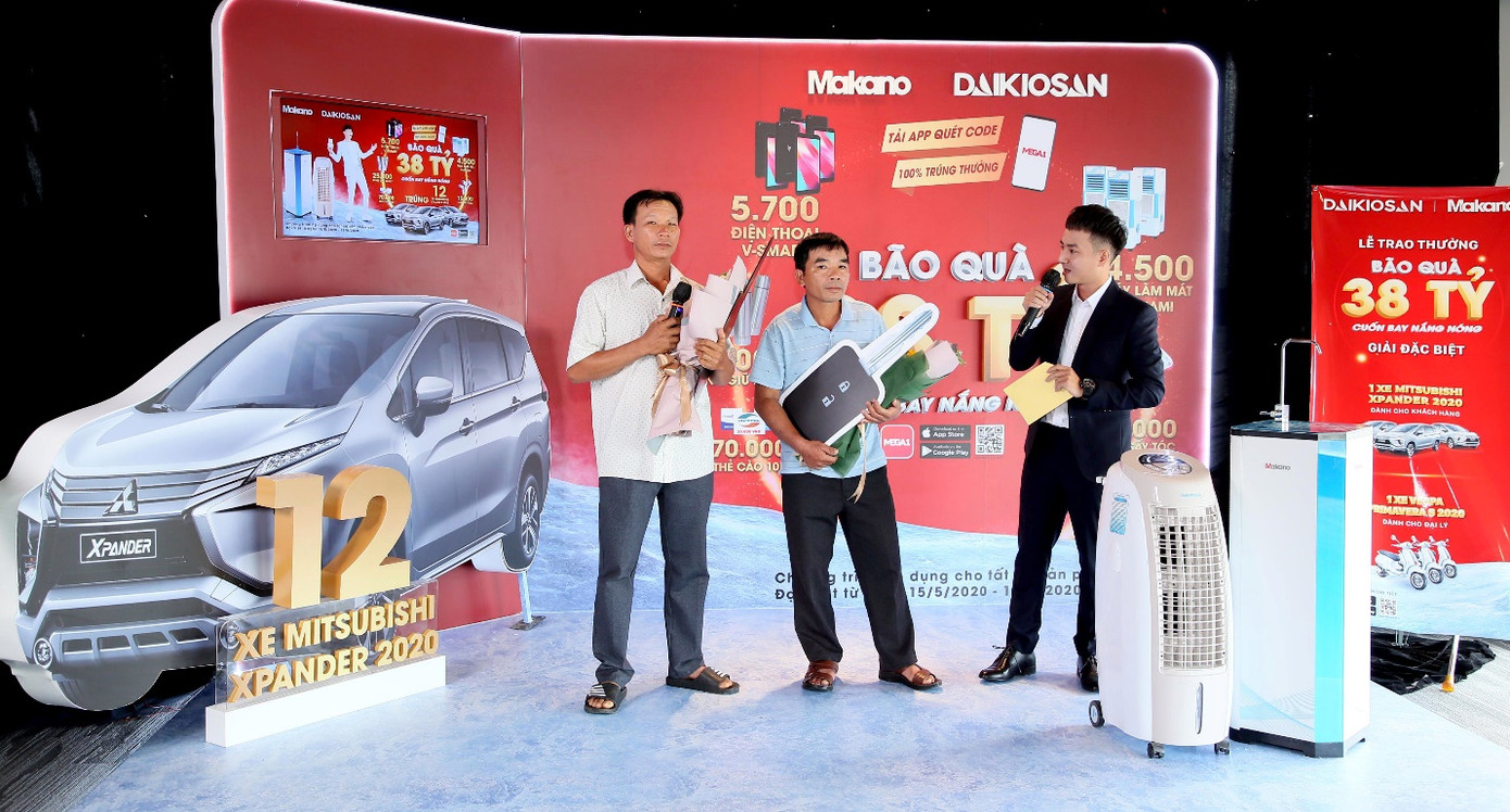 Daikiosan, Makano trao thưởng ô tô 7 chỗ cho hai nông dân mua máy làm mát ảnh 2