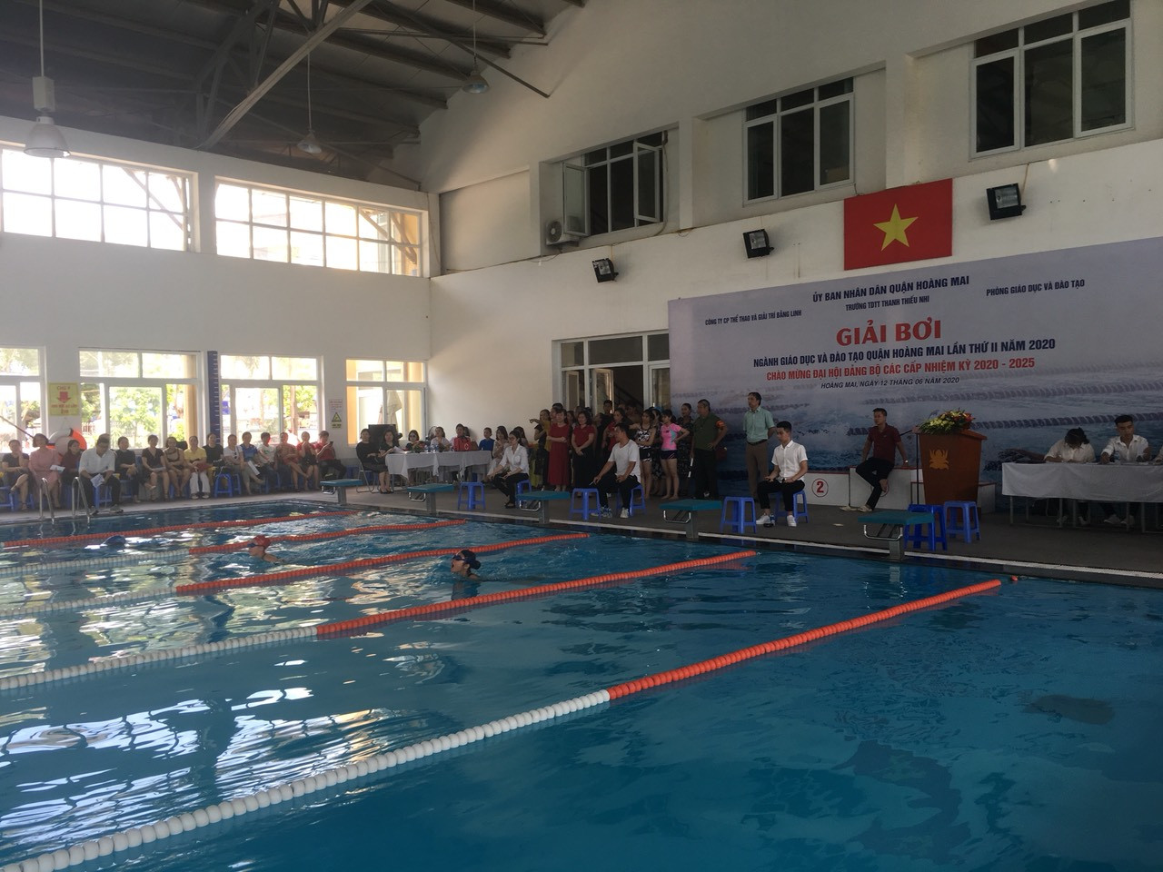 Quận Hoàng Mai, Hà Nội: Khai mạc giải bơi phòng chống đuối nước, đẩy lùi bệnh tật ảnh 6