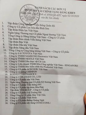 Lộ diện 30 doanh nghiệp nộp thuế tiêu biểu được tôn vinh ảnh 1