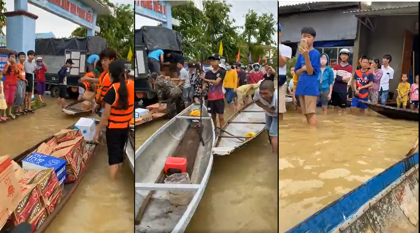 Những hình ảnh đẹp của Thủy Tiên khi đi cứu trợ đồng bào lũ lụt ảnh 7