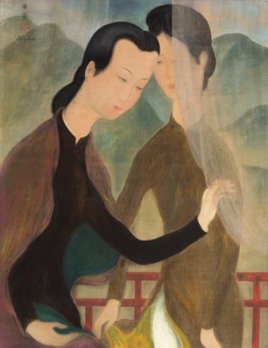 Hé lộ bức tranh của danh họa Lê Phổ vừa được bán với giá kỷ lục ở nước ngoài ảnh 2