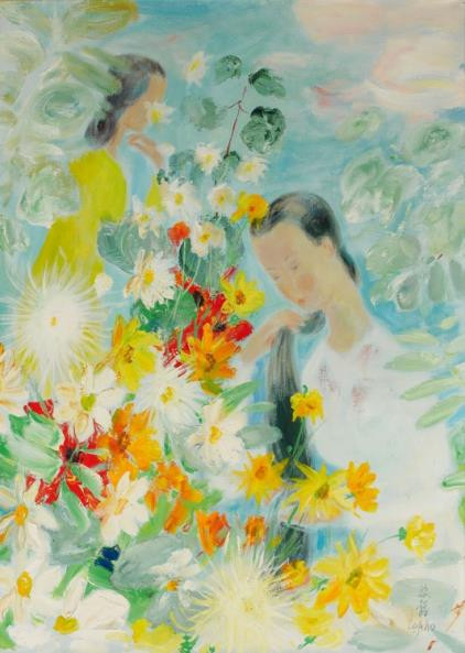 Hé lộ bức tranh của danh họa Lê Phổ vừa được bán với giá kỷ lục ở nước ngoài ảnh 3