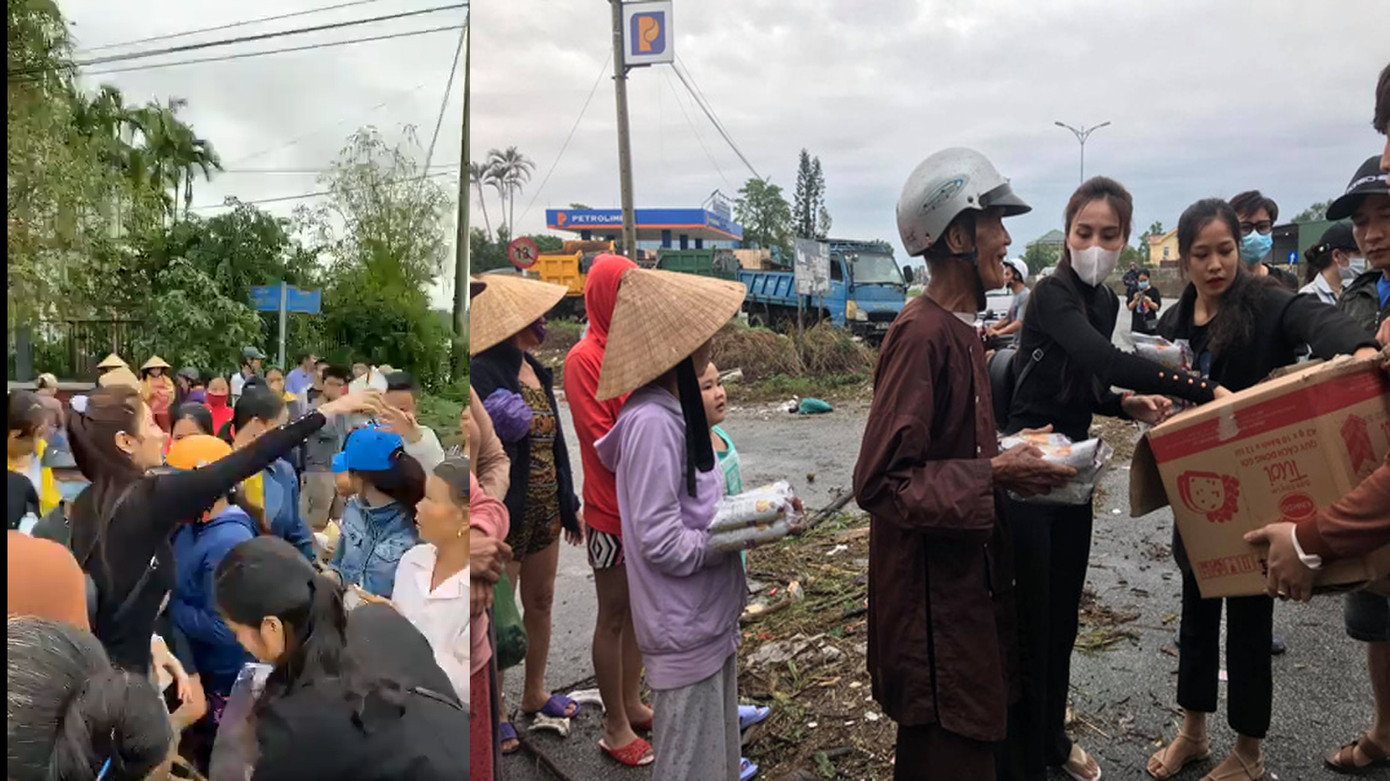 Những hình ảnh đẹp của Thủy Tiên khi đi cứu trợ đồng bào lũ lụt ảnh 5