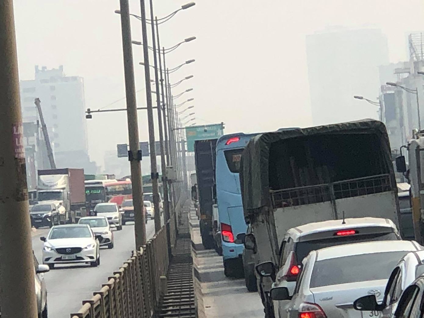 Đường vành đai 3 trên cao ùn tắc kinh hoàng cả hai chiều, kéo dài 7km ảnh 3