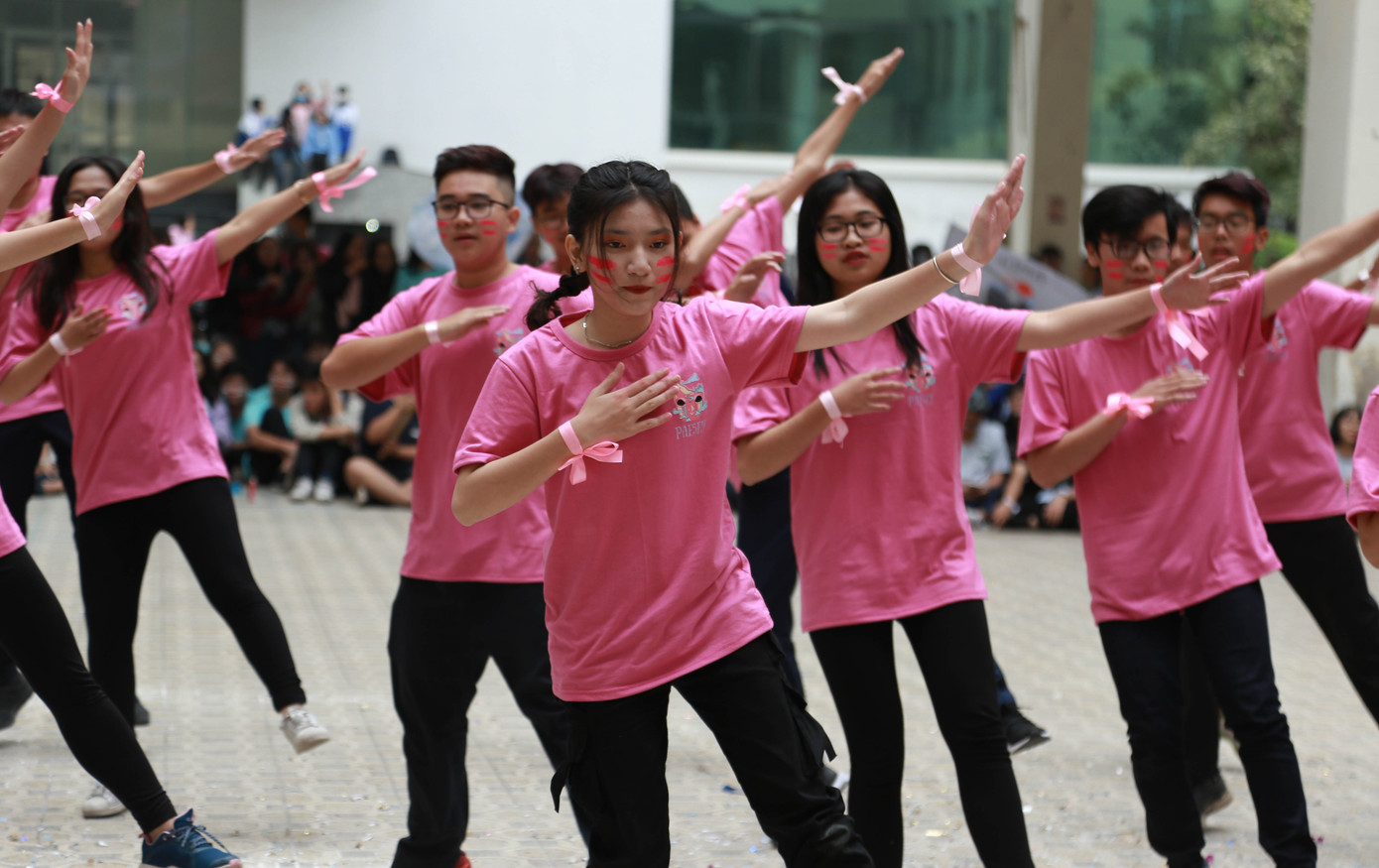 Ngày hội Flashmob náo nhiệt đa sắc màu của học sinh Chuyên Sư phạm ảnh 2