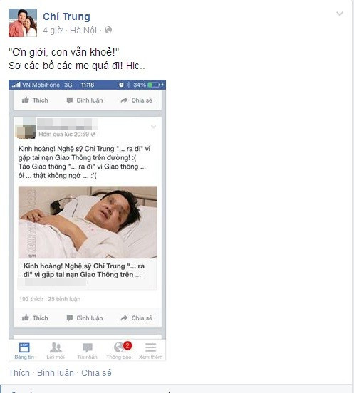 Thúy Nga và nhiều sao Việt bàng hoàng khi hay tin chính mình qua đời ảnh 3