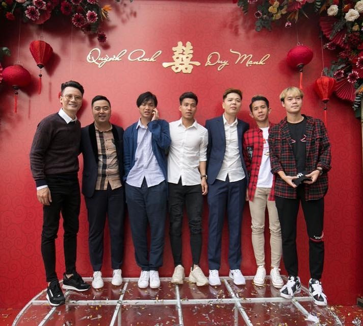 Xuân Trường bất ngờ có mặt trong lễ ăn hỏi Duy Mạnh-Quỳnh Anh ảnh 5