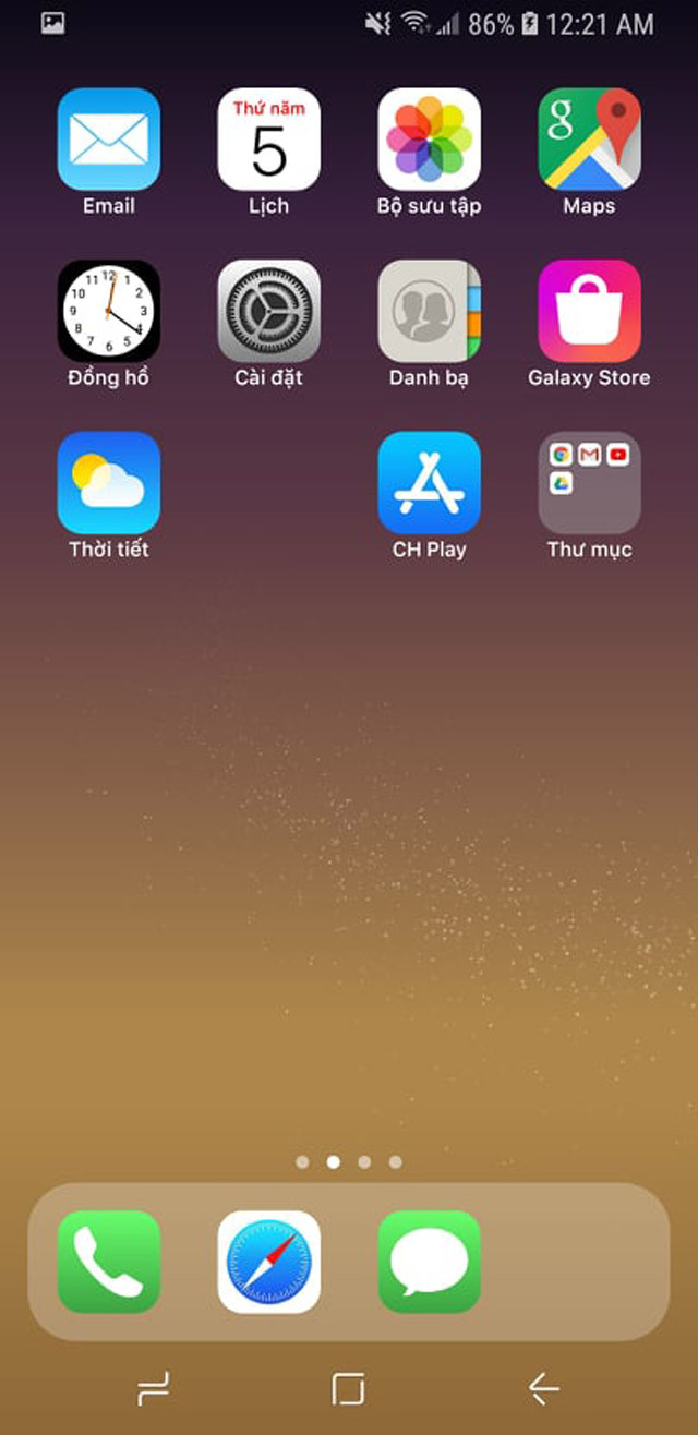 Cách đưa giao diện iOS 14 lên smartphone Android ảnh 3