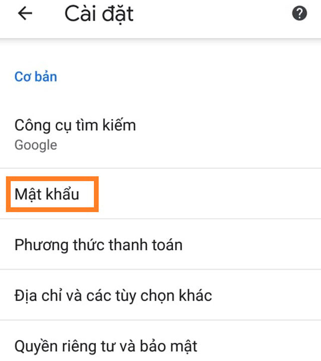 Hướng dẫn xem lại các mật khẩu đã lưu trên Google Chrome bằng smartphone Android ảnh 3