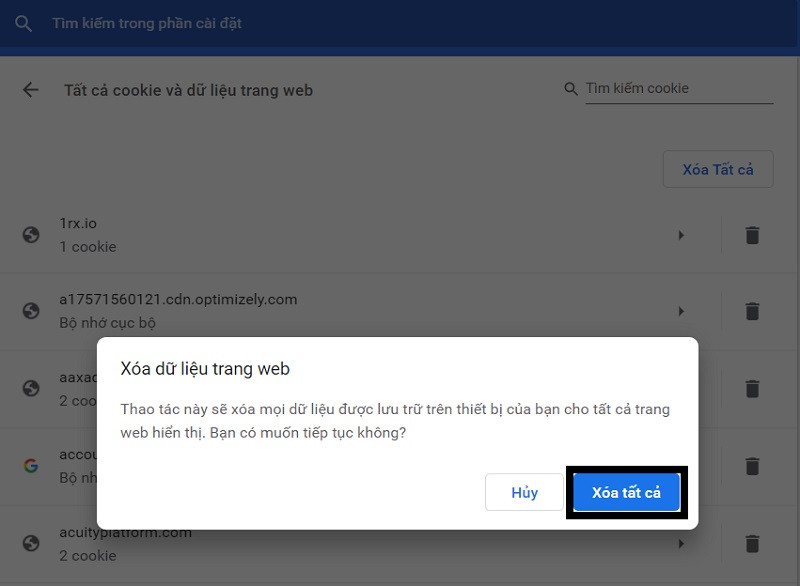 Cách xóa Cookie trên Google Chrome ảnh 6