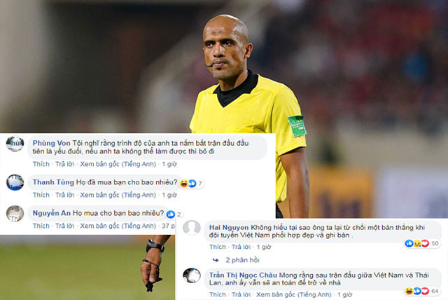 Thổi phạt bất lợi cho Việt Nam, trọng tài Al-Kaf bị CĐV Việt chỉ trích dữ dội ảnh 2