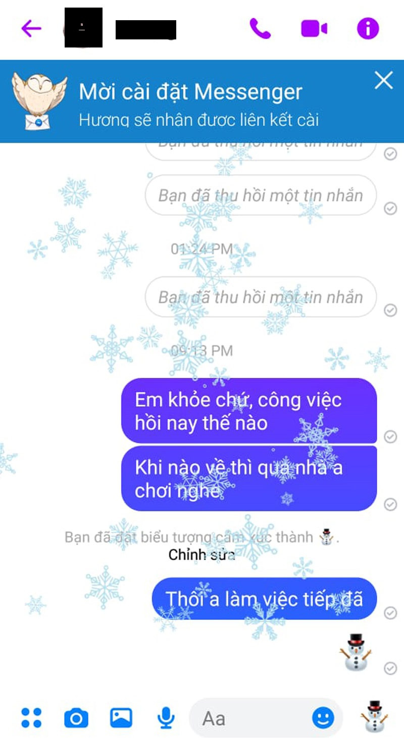 Hướng dẫn cách mang không khí Giáng sinh lên Facebook Messenger ảnh 4