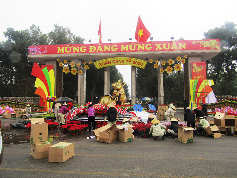 Độc đáo 12 con giáp bằng cây hoa nghệ thuật trong công viên Thống Nhất ảnh 16