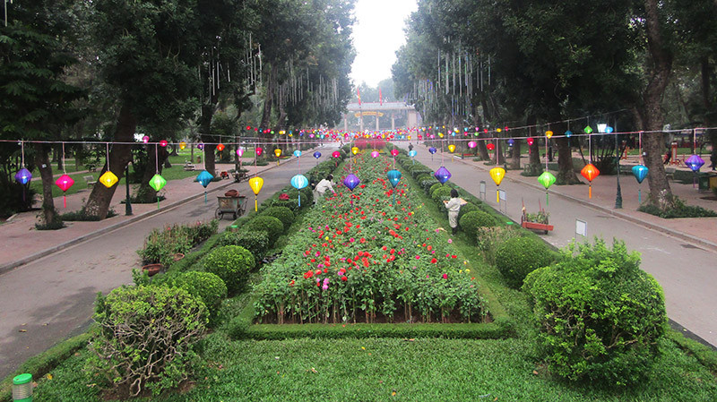 Độc đáo 12 con giáp bằng cây hoa nghệ thuật trong công viên Thống Nhất ảnh 12