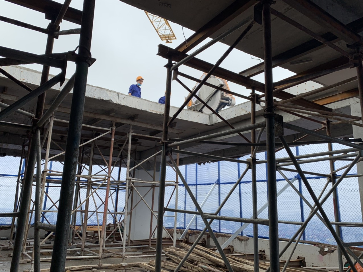 Tiếp tục khởi động máy cắt kim cương xử lý sai phạm công trình 8B Lê Trực ảnh 5