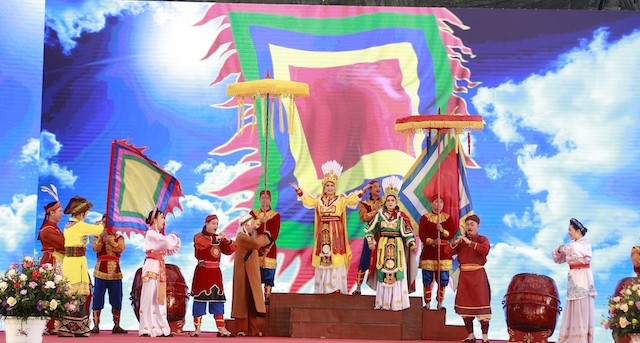 Tưng bừng khai mạc Lễ hội đền Hai Bà Trưng ở Mê Linh ảnh 2